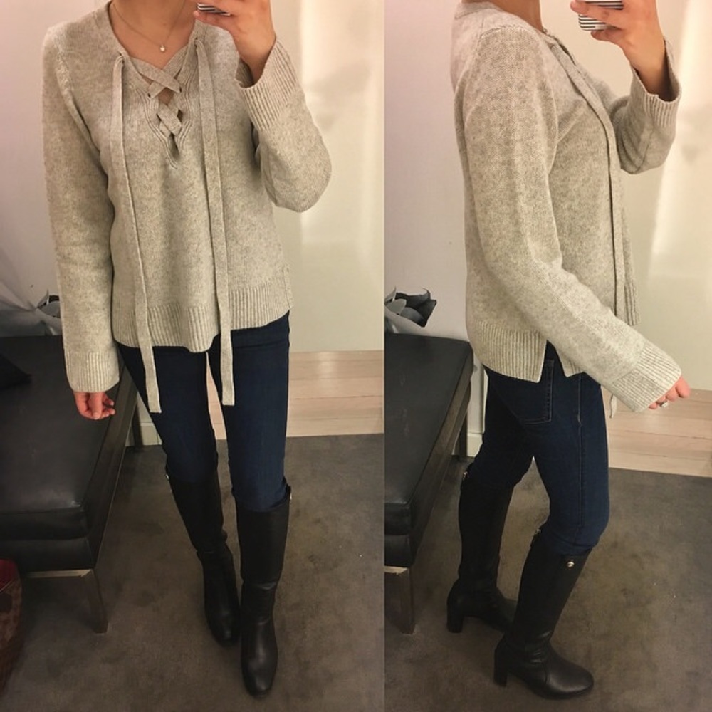 Lace up Sweater
